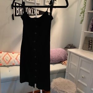 Black Topshop Button Down Dress